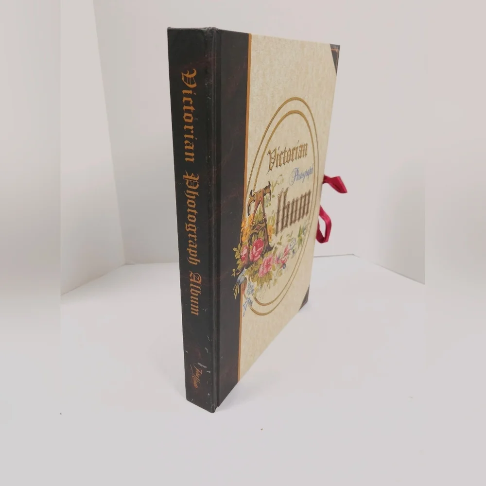 Victorian Photograph Album with Floral Design